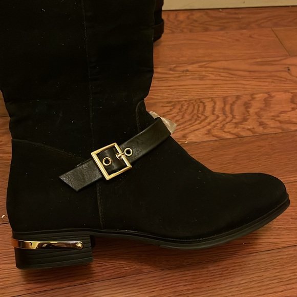 Knee boots | heel black boots | - Picture 4 of 5